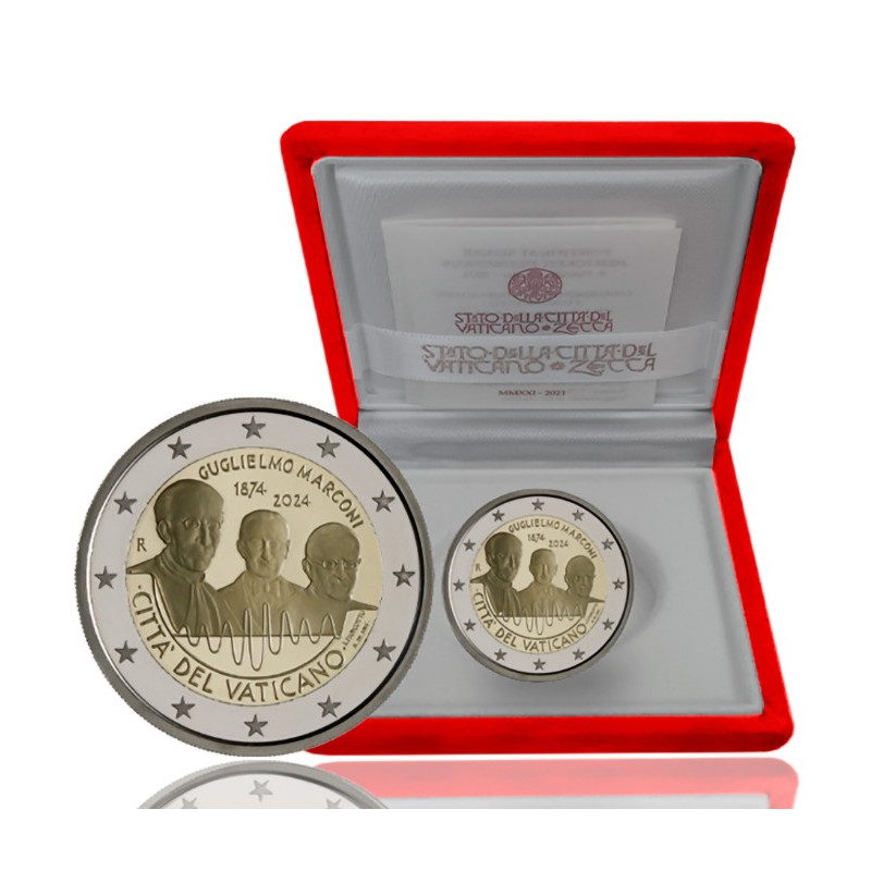Vatican 2024 - Coffret BE 2 euro commémorative  - Marconi