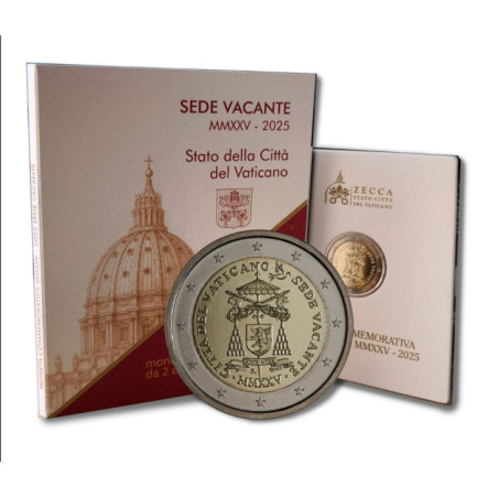 Vatican 2025 -Coffret BU 2 euro commémorative  - Sede Vacante