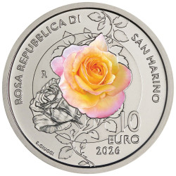 Saint Marin 2026 - 10 euros "Rosa Repubblica di San Marino"