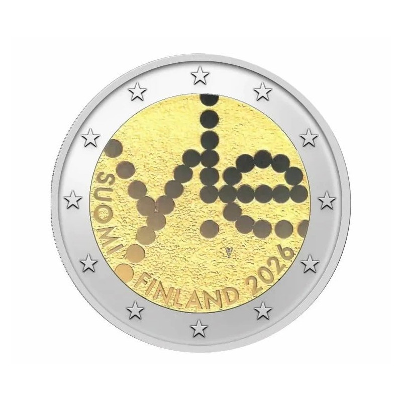 Finlande 2026 - 2 euro commémorative - Radiodiffusion
