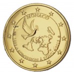Monaco 2013 - 2 euro commémorative ONU dorée à l'or fin 24 carats