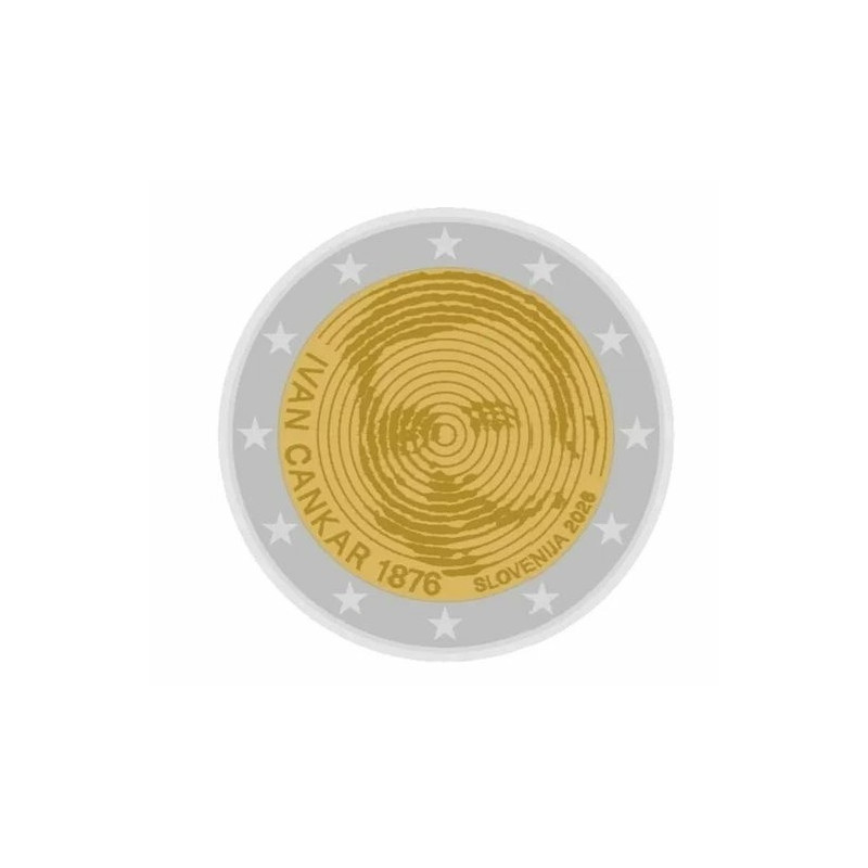 Slovénie 2026 - 2 euro commémorative -  Ivan Cankar