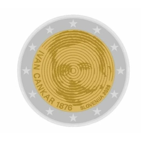 Slovénie 2026 - 2 euro commémorative -  Ivan Cankar