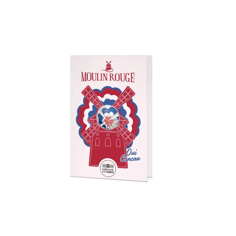 Monnaie de Paris 2026- MOULIN ROUGE - 10 Euro- Argent colorisée