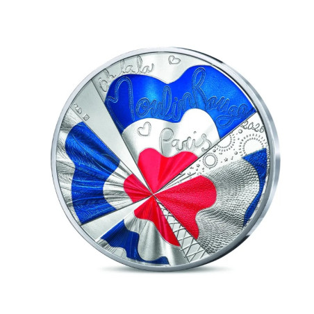 Monnaie de Paris 2026- MOULIN ROUGE - 10 Euro- Argent colorisée