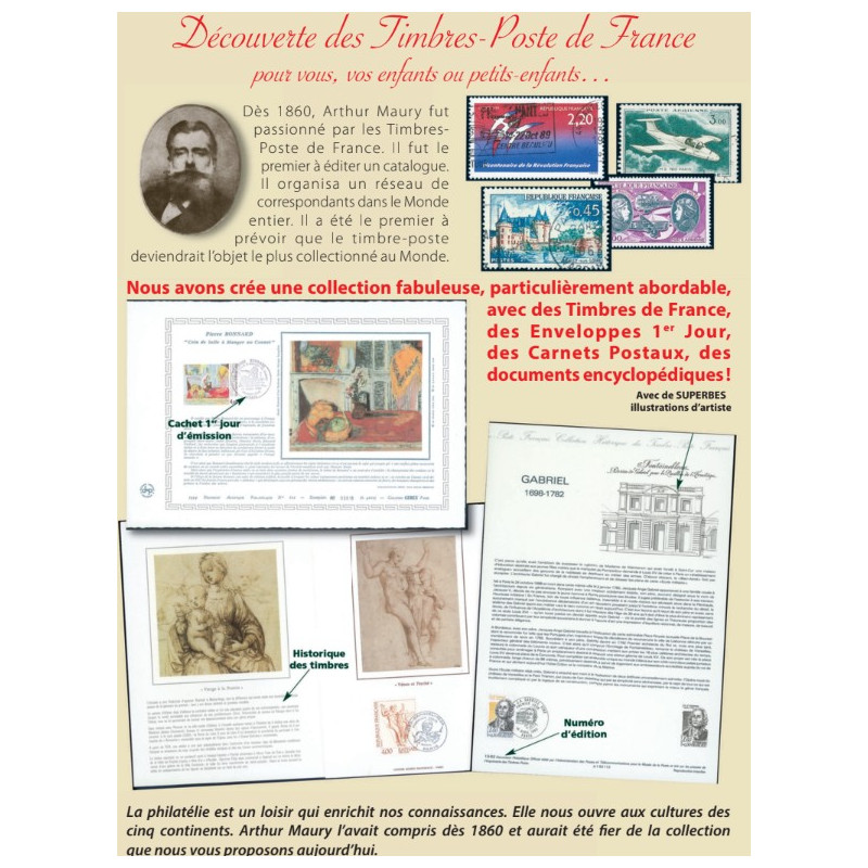 FRJ5- La collection des Timbres de France