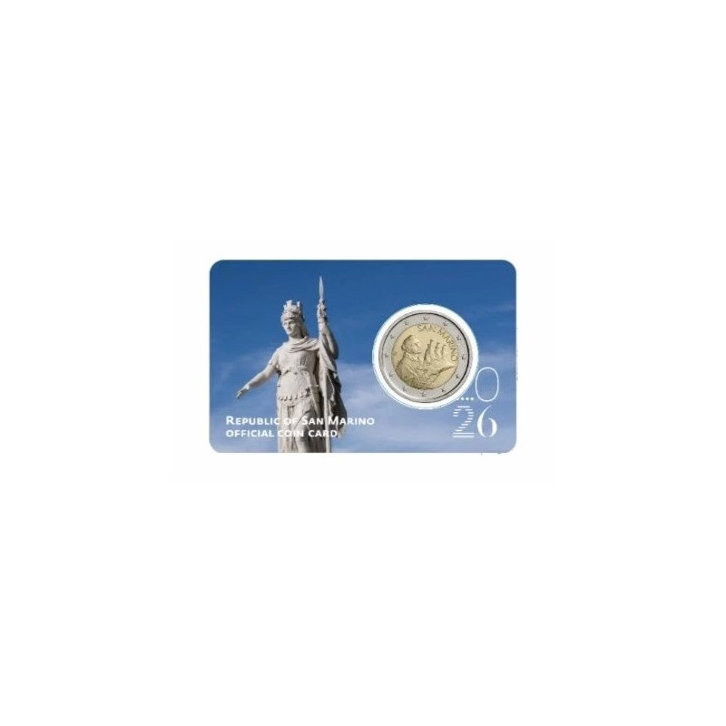 Saint Marin 2026 - Coincard "Statut de la liberté"