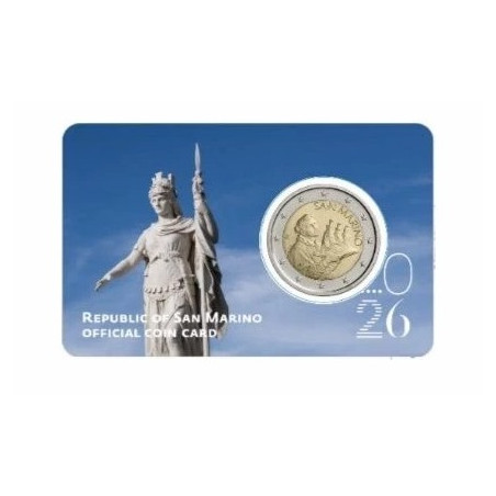 Saint Marin 2026 - Coincard "Statut de la liberté"