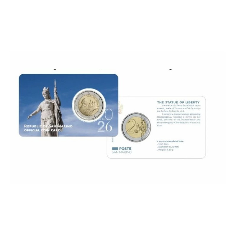 Saint Marin 2026 - Coincard "Statut de la liberté"