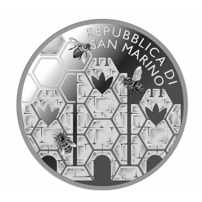 Saint Marin 2026- série complète-Les Abeilles-Coffret BU + 5€ abeille