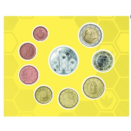 Saint Marin 2026- série complète-Les Abeilles-Coffret BU + 5€ abeille