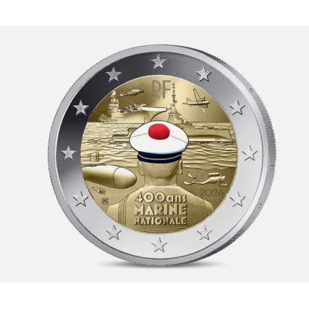 France 2026 BE Colorisée- 2- commémorative "Marine Nationale"