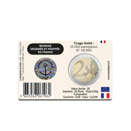France 2026 BU- 2- commémorative "Marine Nationale"