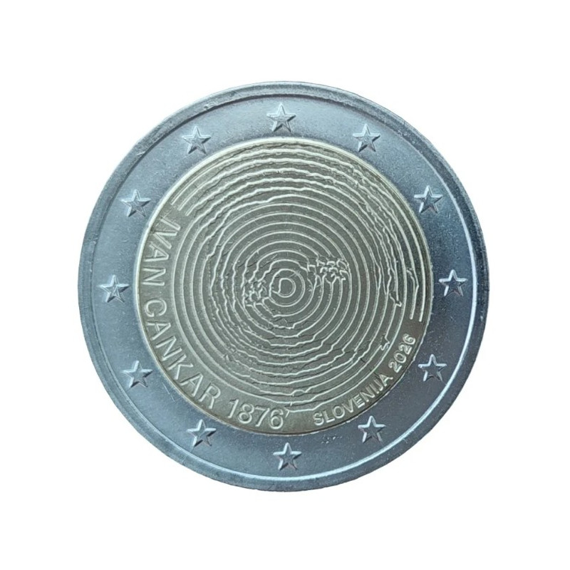 Slovénie 2026 - 2 euro commémorative -  Ivan Cankar