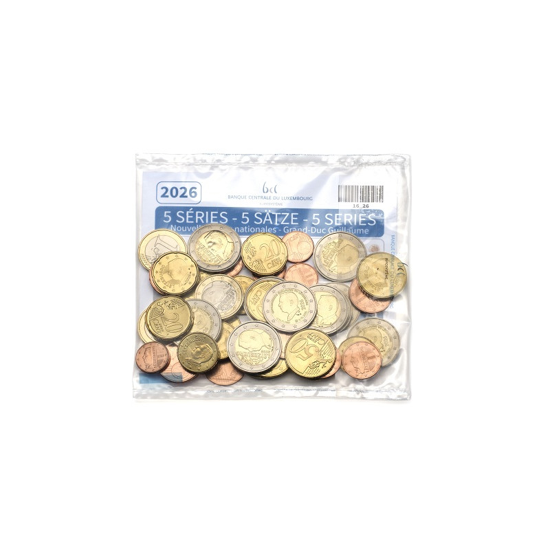 Luxembourg 2026  - Kit Euros 45e anniversaire & Accession au trône du Grand-Duc Guillaume