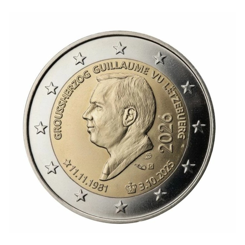 Luxembourg 2026  - Kit Euros 45e anniversaire & Accession au trône du Grand-Duc Guillaume