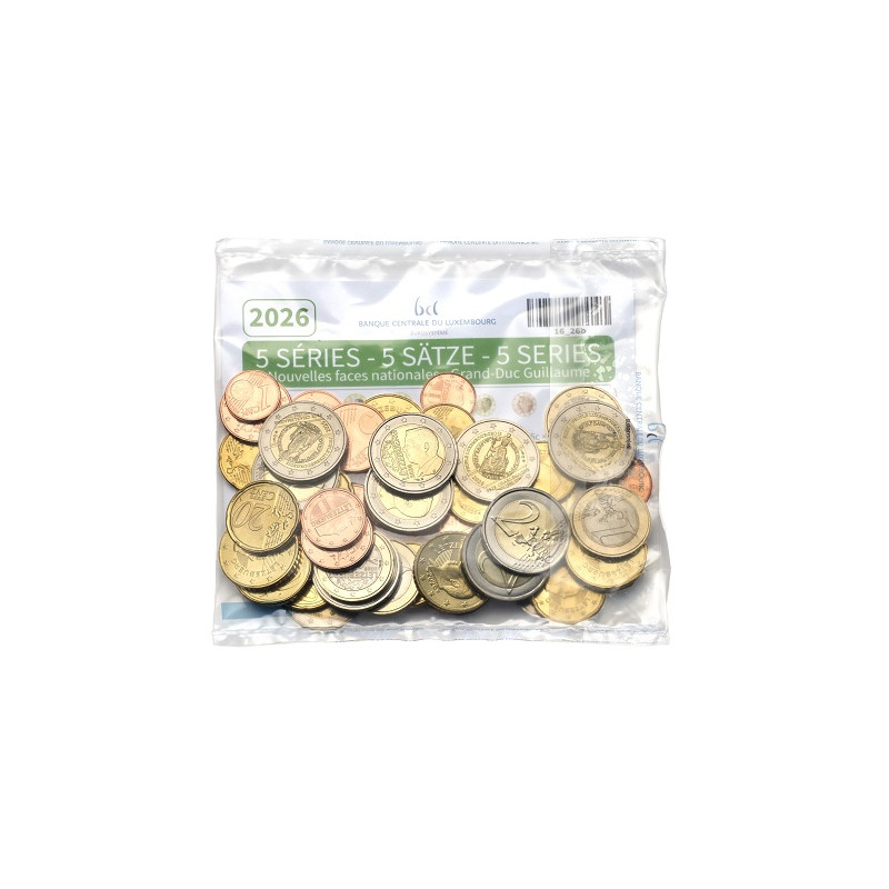 Luxembourg 2026  - Kit Euros 40e anniversaire de l'attribution du prix Charlemagne au peuple luxembourgeois