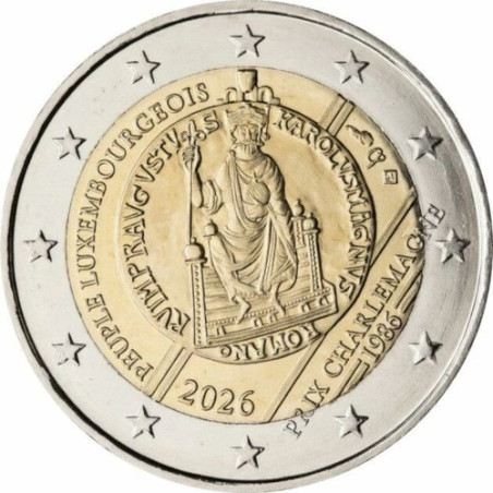 Luxembourg 2026  - Kit Euros 40e anniversaire de l'attribution du prix Charlemagne au peuple luxembourgeois