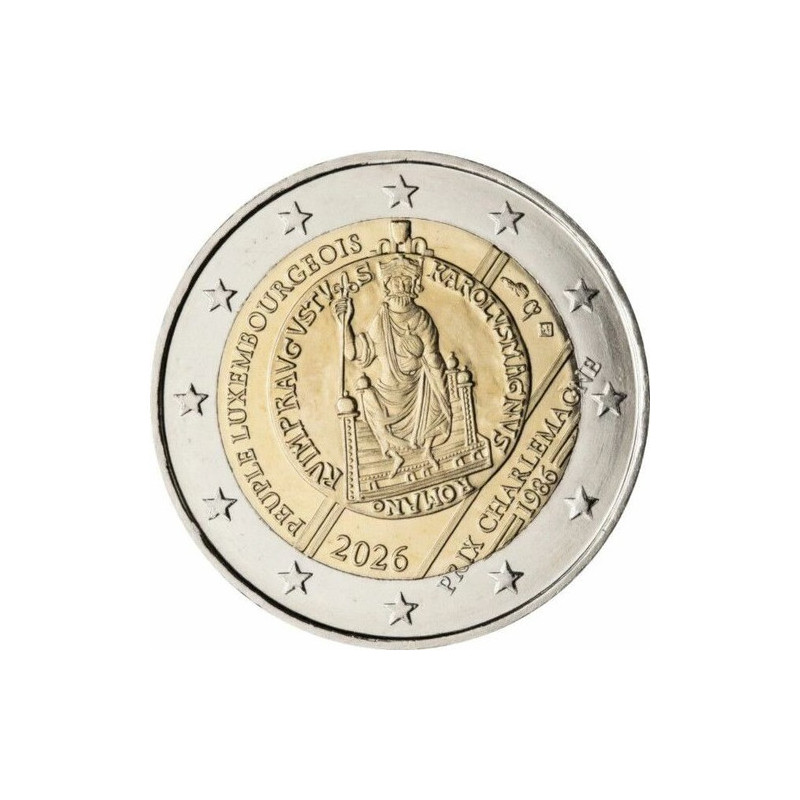 Luxembourg 2026 - 2 euro commémorative - anniversaire de l'attribution du prix Charlemagne au peuple luxembourgeois
