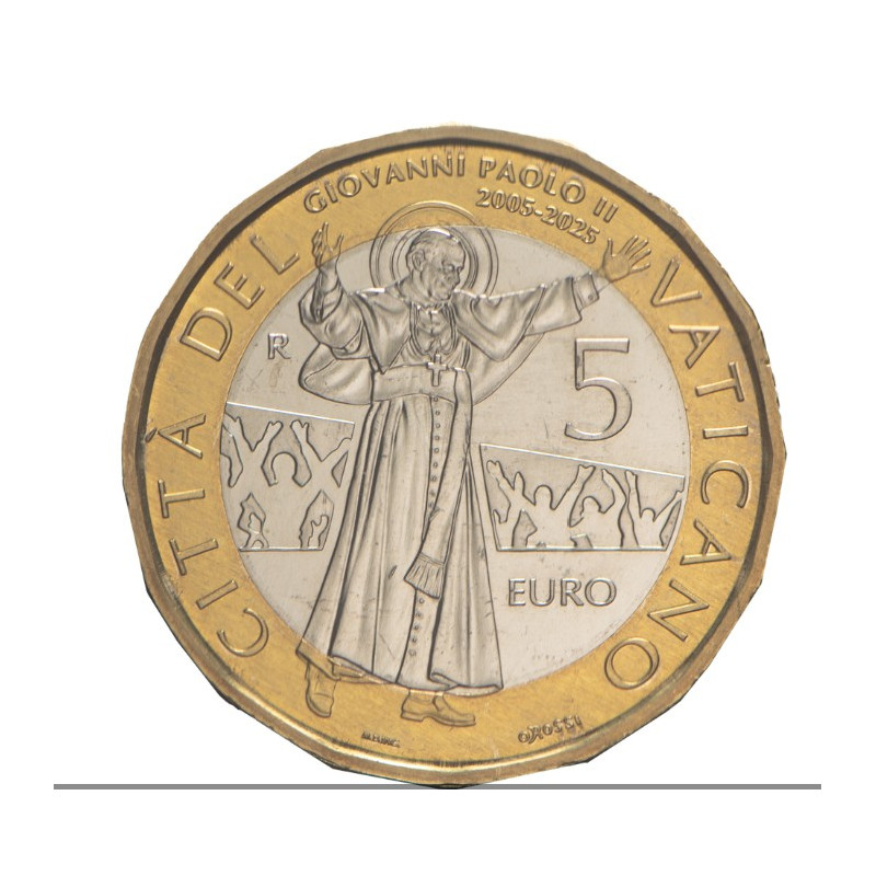 Vatican 2025 - Coffret BU  avec la pièce bimétallique de 5 euros