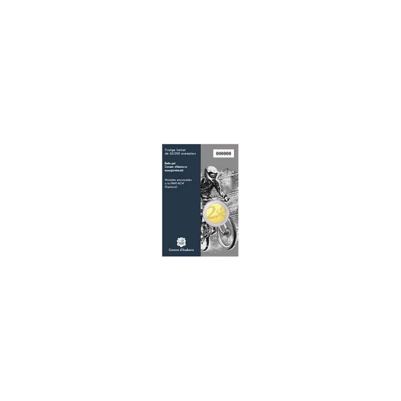 Andorre 2024  - 2 Euro commémorative BU "VTT" +carte commémorative GRATUITE