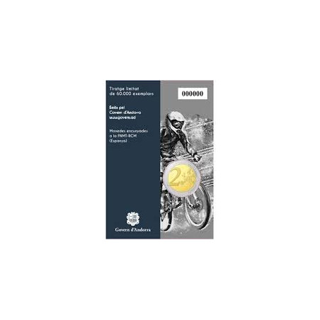 Andorre 2024  - 2 Euro commémorative BU "VTT" +carte commémorative GRATUITE