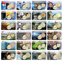 Belgique série complète - 24 cartes commémoratives