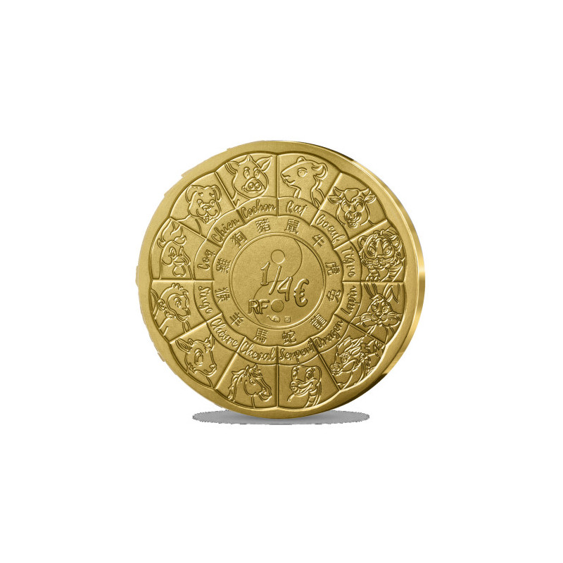 Monnaie de Paris 2027 - SERIE DU CALENDRIER LUNAIRE CHINOIS- Année de la chèvre 1/4€