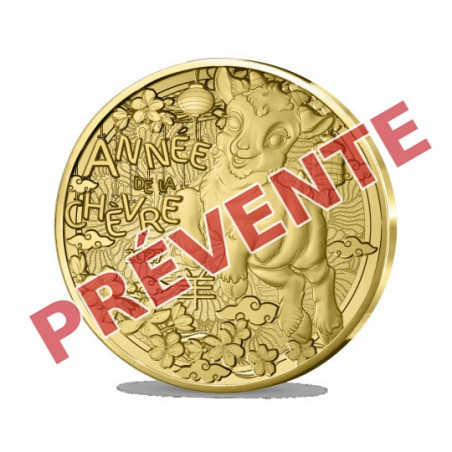 Monnaie de Paris 2027 - SERIE DU CALENDRIER LUNAIRE CHINOIS- Année de la chèvre 1/4€