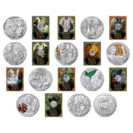Monnaie de Paris 2026-Seigneur des Anneaux - VAGUE 2 - La collection Complète 10- Argent