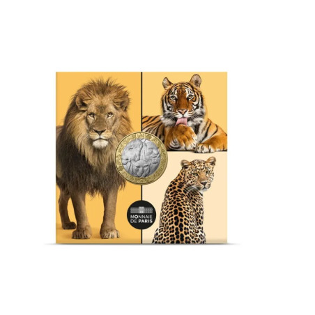 Monnaie de Paris 2026-Collection complète « Les Animaux du monde » – 6 monnaies de 5€ + boîte de rangement – Millésime 2026