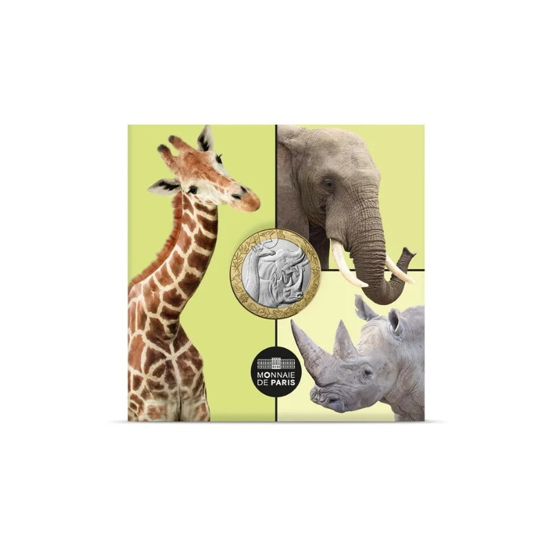Monnaie de Paris 2026-Collection complète « Les Animaux du monde » – 6 monnaies de 5€ + boîte de rangement – Millésime 2026