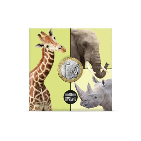 Monnaie de Paris 2026-Collection complète « Les Animaux du monde » – 6 monnaies de 5€ + boîte de rangement – Millésime 2026