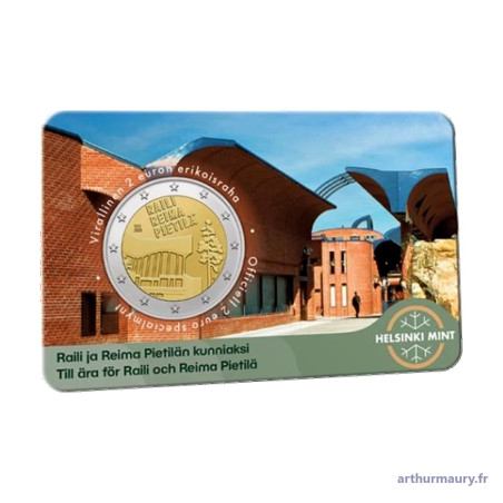 Finlande 2026 - 2 euro commémorative - 2x Coincards - Raili et Reima Pietilä