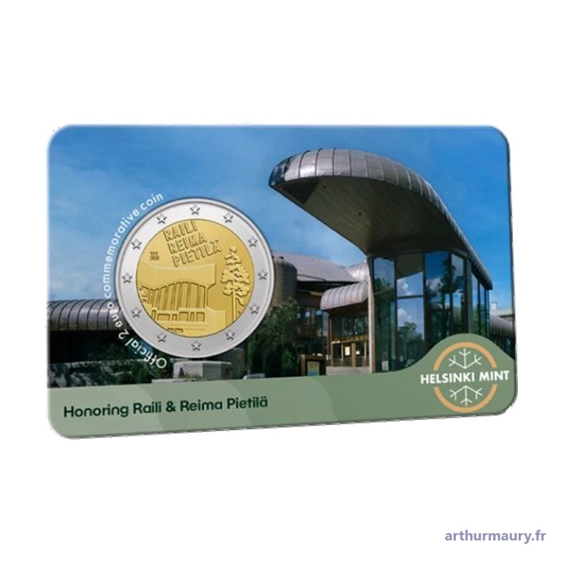 Finlande 2026 - 2 euro commémorative - 2x Coincards - Raili et Reima Pietilä