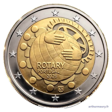 Portugal 2026 - 2 euro commémorative - Le Rotary