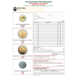 Catalogue de cotation 2 Euros UNC de 2004 à 2026