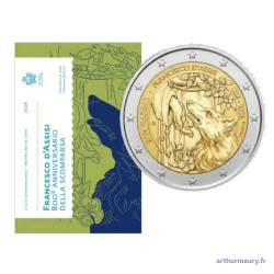 Saint-Marin 2026 - 2 euro commémorative BU - 800ème anniv. de Saint François d'Assise