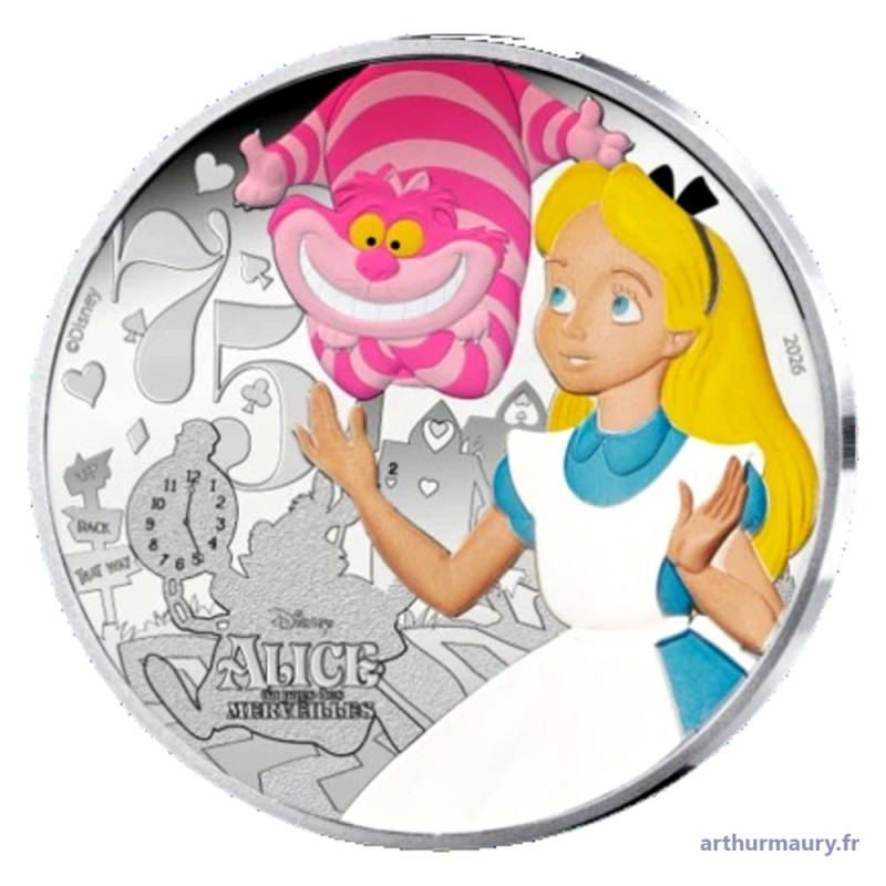 France 2026 - 10 euros - Alice au pays des Merveilles - avers