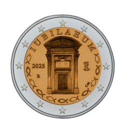 Italie 2025 - 2 euro commémorative - Jubilé - Rouleau de 25 pièces