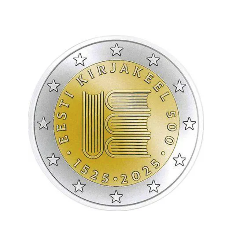 Estonie 2025 - 2 euro commémorative - Littérature - Rouleau de 25 pièces
