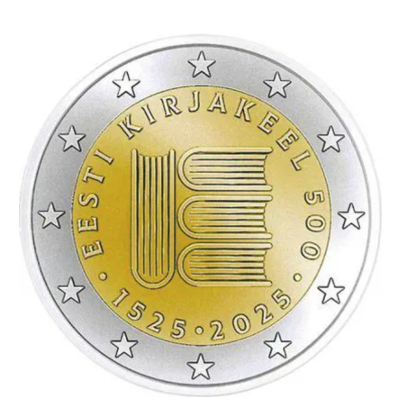 Estonie 2025 - 2 euro commémorative - Littérature - Rouleau de 25 pièces