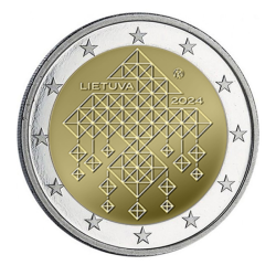 Lituanie 2024 - 2 euro commémorative - Himmeli Jardins des pailles - Unesco - Rouleau de 25 pièces
