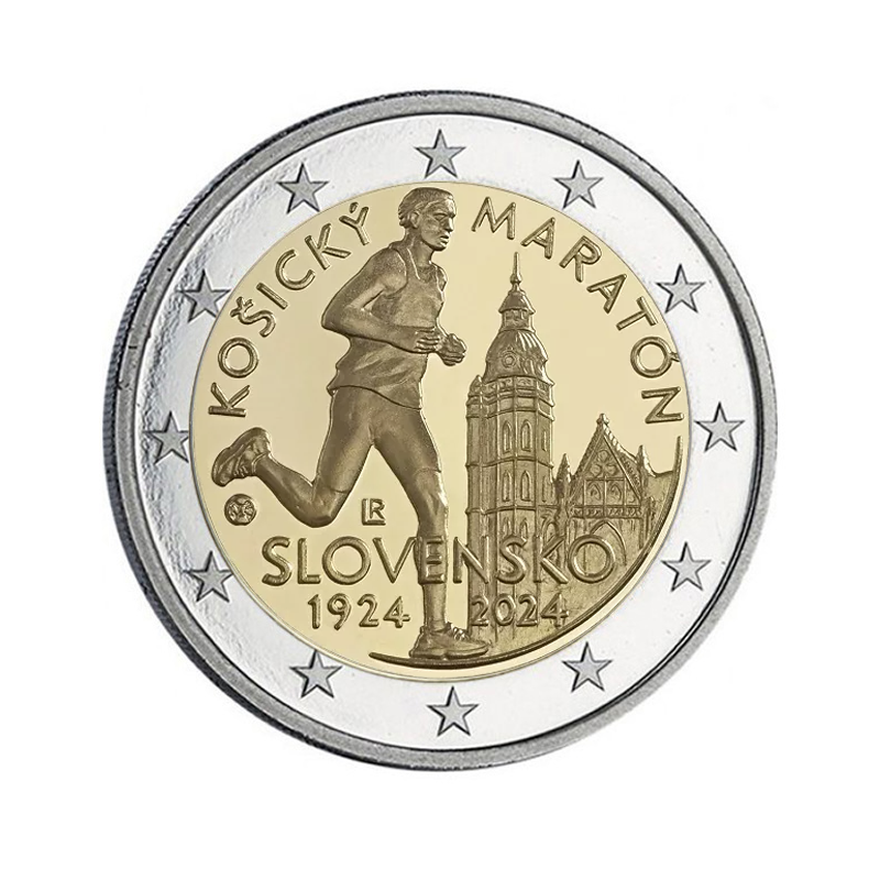 Slovaquie 2024 - 2 euro commémorative « Marathon » - Rouleau de 25 pièces