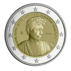 Grèce 2024 - 2 euro commémorative - Penelope Delta - Rouleau de 25 pièces