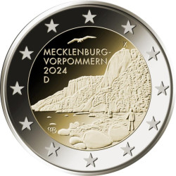 Allemagne 2024 - 2 euro commémorative - Mecklenburg Poméranie-Occidentale - Rouleau de 25 pièces
