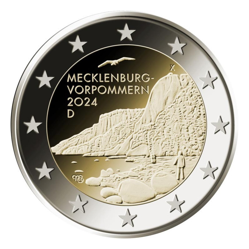 Allemagne 2024 - 2 euro commémorative - Mecklenburg Poméranie-Occidentale - Rouleau de 25 pièces