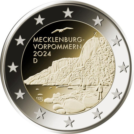 Allemagne 2024 - 2 euro commémorative - Mecklenburg Poméranie-Occidentale - Rouleau de 25 pièces