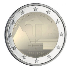 Italie 2024 - 2 euro commémorative - 250 ans Garde des Finances - Rouleau de 25 pièces