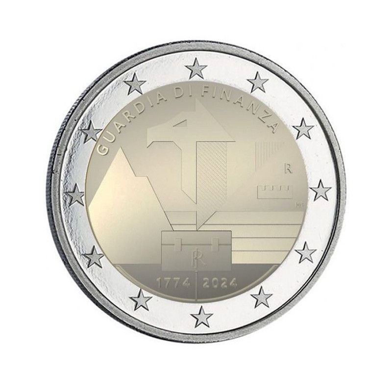Italie 2024 - 2 euro commémorative - 250 ans Garde des Finances - Rouleau de 25 pièces